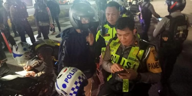 Akan Gelar Balap Liar Puluhan Motor Di Amankan Polisi Surabaya