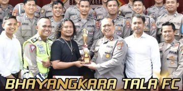 Membanggakan, Team Bhayangkara Tala FC Raih Juara 2 Turnamen Sepak Bola Flamboyan Cup 2022