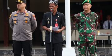 Kapolres Tanah Laut Mengikuti Apel Pengecekan Personil dan Peralatan Satgas Kontijensi