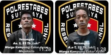 Resmob Polrestabes Surabaya Bekuk Dua Residivis Alap Alap Mall