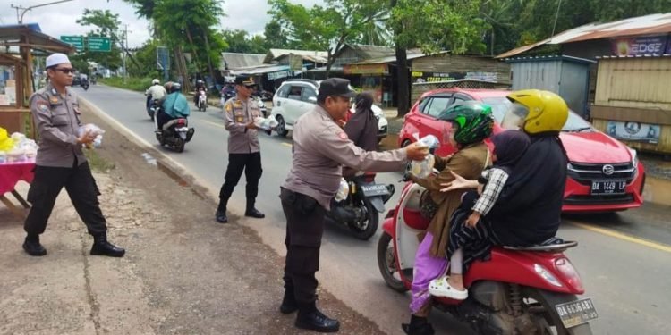 Demi Kelancaran Haul Abah Guru Sekumpul, Polres Tanah Laut Mendirikan Sejumlah Pos PAM