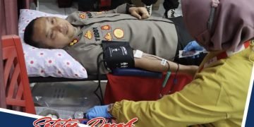 HUT Satpam ke 42 tahun, Polres Kediri Kota Gelar Donor Darah