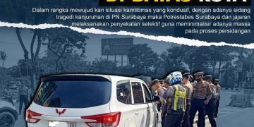 Wujudkan Sidang Perdana Tragedi Kanjuruhan Kondusif, Polantas Surabaya Laksanakan Pemeriksaan Selektif