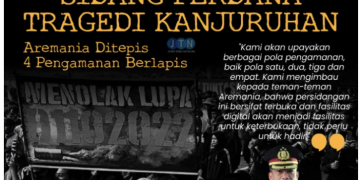 Polisi : Sidang Perdana Tragedi Kanjuruhan, Aremania Ditepis 4 Pengamanan Berlapis