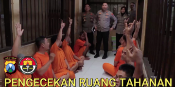 Kapolres Kediri Kota Pastikan Keamanan dan Kesehatan Para Tahanan
