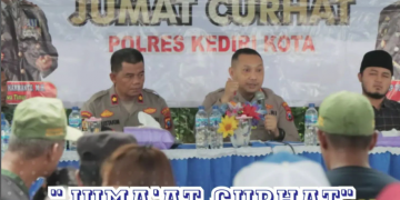 Polres Kediri Kota Gelar Jumat Curhat Dengarkan Aspirasi Saran dan Kritikan serta Aduan Warga
