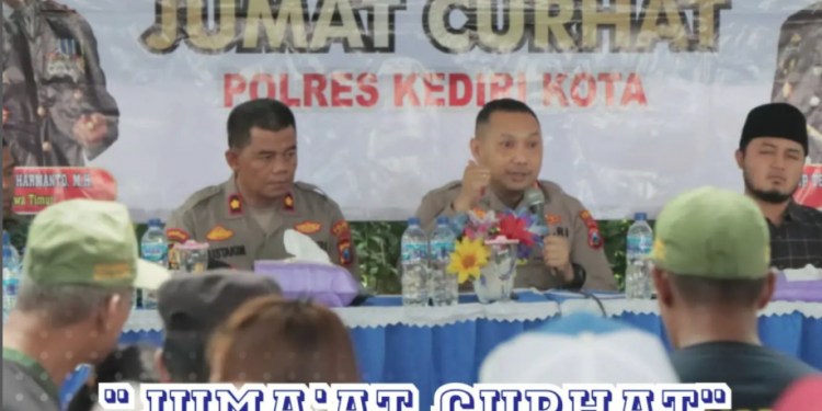 Polres Kediri Kota Gelar Jumat Curhat Dengarkan Aspirasi Saran dan Kritikan serta Aduan Warga