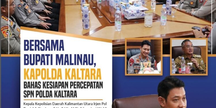 Kapolda Kaltara Bahas Kesiapan Percepatan SPN Polda Kaltara Bersama Bupati Malinau