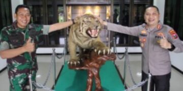 Perkuat Sinergitas Polri – TNI, Kapolres Kediri Kota Kunjungi Markas Brigif 16 Wirayudha