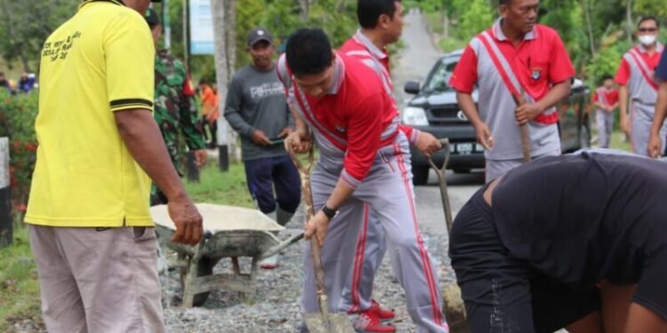 Kapolda Kaltara Turut Serta Lakukan Kegiatan Korve Bersama PJU Di Sekitar Mako Polda