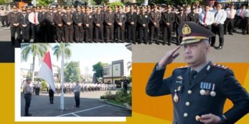 Kapolres Kediri Kota Pimpin Uapacara Bendera Memperingati Hari Kebangkitan Nasional