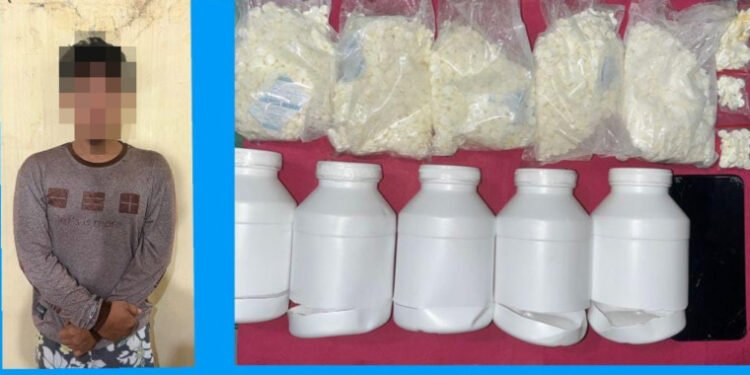 Satresnarkoba Polres Kediri Kota Tangkap Pria Asal Gurah