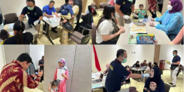 Giat Hari Kedua Pengambilan Sampel DNA WNI Overstayer dan ATT di Perserikatan Emirat Arab