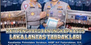 Ungkap Kasus Tabrak Lari, Kasat Lantas Polrestabes Surabaya Raih Penghargaan
