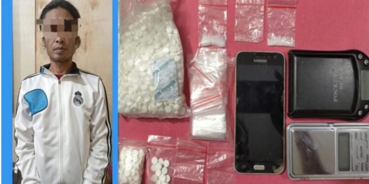 Simpan Sabu-Sabu dan Ribuan Butir Pil Koplo, Pekerja Serabutan Diringkus Reskob Polres Kediri Kota
