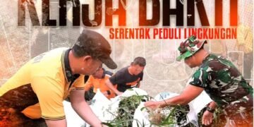 Wujudkan Lingkungan Bersih, Kapolresta Malang Kota Gelar Kerja Bakti Serentak di Lima Kecamatan