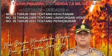 Antisipasi Kebakaran Hutan Polres Tanah Laut Latih Kemampuan Personel Tanggulangi Kebakaran Hutan
