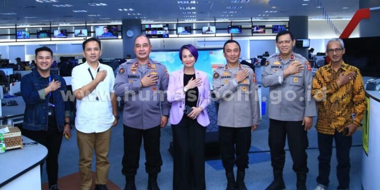 Sinergi dengan Media, Divisi Humas Polri Kunjungi Kompas TV