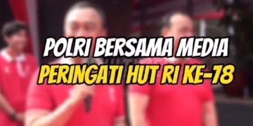 Polri Bersama Media Peringati HUT RI Ke 78
