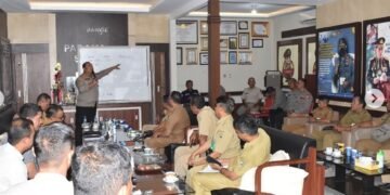 Kapolres Tanah Laut Pimpin Rapat Koordinasi Kesiapan Hadapi Dampak Iklim El Nino