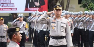 Polres Tanah Laut Laksanakan Upacara Hari Olahraga Nasional Tahun 2023