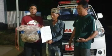 Polres Tanah Laut Menyerahkan Temuan Kerangka Manusia ke Keluarga