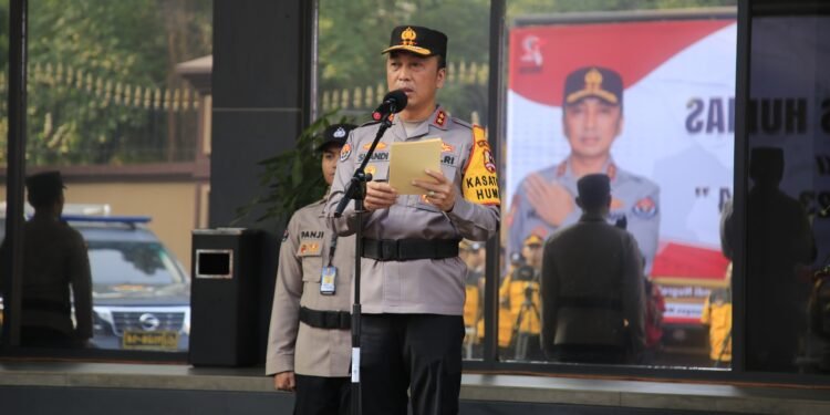 Humas Polri Gelar Pasukan Kesiapan Satgas Humas Dalam Pengamanan Pemilu 2024