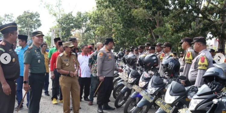 Polres Tanah Laut Laksanakan Apel Gelar Pasukan Operasi Mantap Brata 2023 – 2024