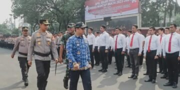 Amankan pemilu, Polrestro Tangerang libatkan 16.131 personel gabungan.