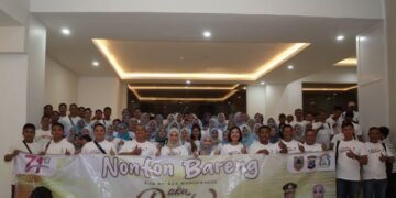 Polres Tanah Laut Gelar Acara Nobar Film Aku Rindu