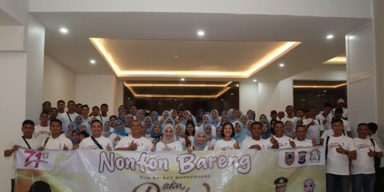 Polres Tanah Laut Gelar Acara Nobar Film Aku Rindu