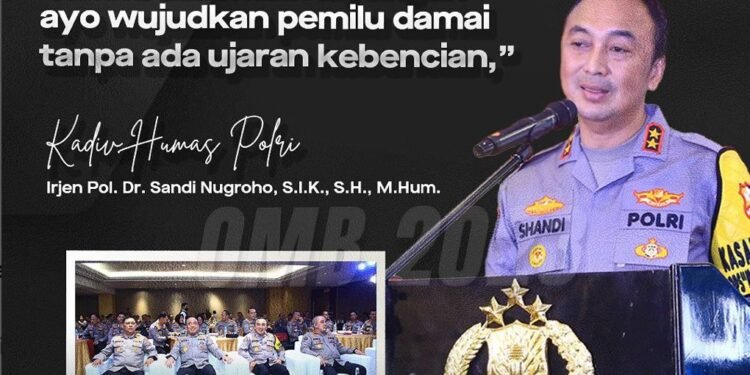 KadivHumas Polri Ajak Masyarakat Wujudkan Pemilu 2024 Damai Tanpa Ujaran Kebencian