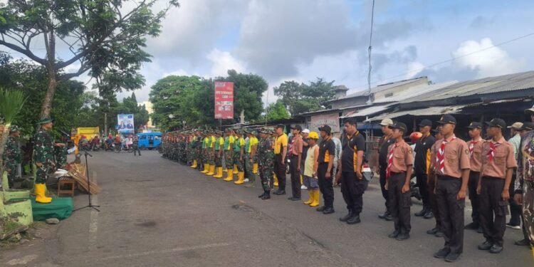 Sinergitas Karya Bhakti Kodim 0833 dan Polresta Malang Kota Wujudkan Lingkungan Sehat