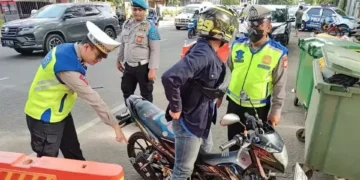 Polres Tangerang Kota Tilang 81 Pengendara Motor Gunakan Knalpot Brong