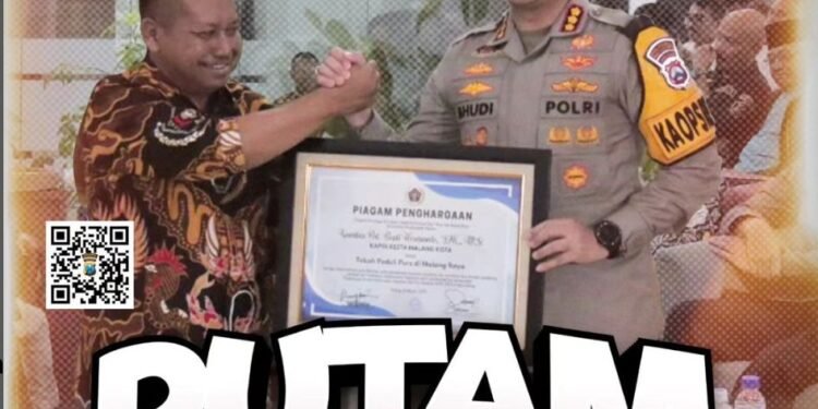 Puncak HPN, PWI Malang Raya Beri Penghargaan Kepada Kapolresta Malang Kota