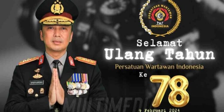 Kadiv Humas Polri Ucapkan Selamat Ulang Tahun PWI Ke-78