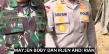 MAYJEN BOBY DAN IRJEN ANDI RIAN PERINTAHKAN TEMPATKAN PASUKAN GABUNGAN 2 PELETON DI PEGUNUNGAN LATIMOJONG