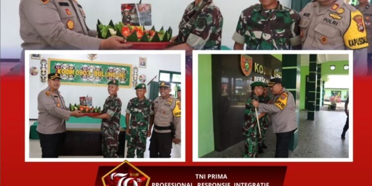HUT TNI ke-79, Kapolresta Bulungan dan PJU Beri Suprise ke TNI, Berharap Sinergitas Semakin Kuat Dalam Menjaga Stabilitas Keamanan