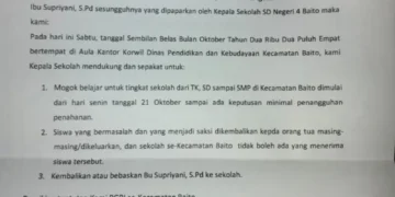 Selebaran Sikap PGRI Baito dalam Kasus Supriyani Tuai Polemik, KPAD Konsel Buka Suara
