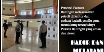 Cooling System, Polresta Bulungan Kawal Ketat Logistik Pemilu di Dome Sport Center
