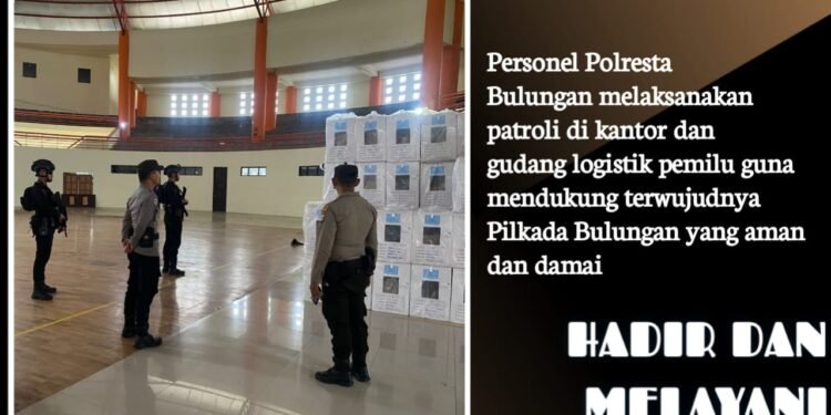 Cooling System, Polresta Bulungan Kawal Ketat Logistik Pemilu di Dome Sport Center