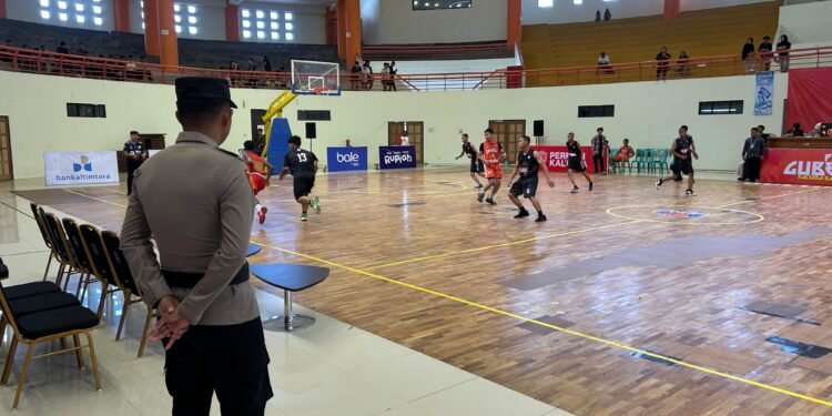 Polresta Bulungan Laksanakan Pengamanan Turnamen Basketball Piala Gubernur Kaltara