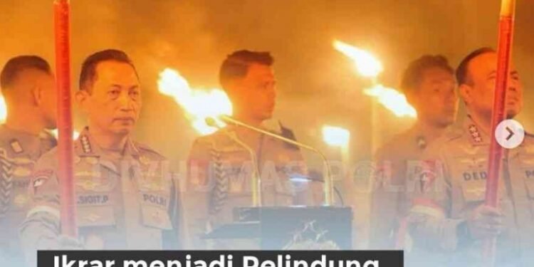 Ikrar Ksatria Bhayangkara Menggema di Malam Renungan Apel Kasatwil 2025