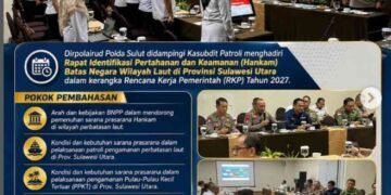 Sebuah Bentuk Sinergi Polairud Polda Sulut dalam Penguatan Keamanan Batas Laut