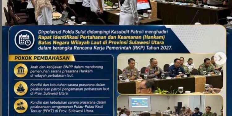 Sebuah Bentuk Sinergi Polairud Polda Sulut dalam Penguatan Keamanan Batas Laut